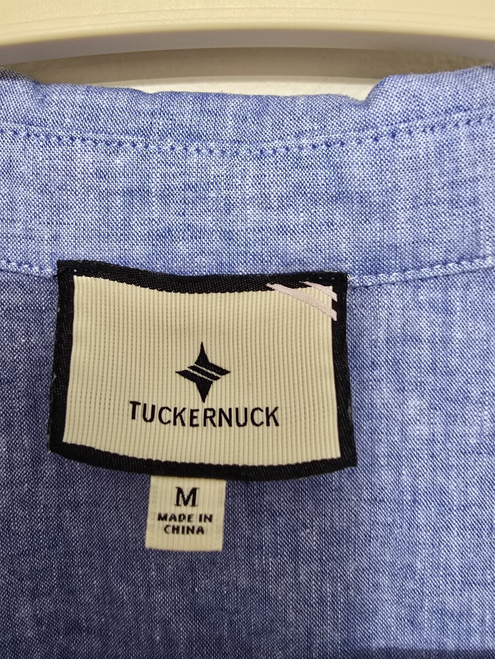 Tuckernuck Chambray Sleeveless Callahan Shirt Dress Sz M Blue Cotton Linen - Picture 4 of 9